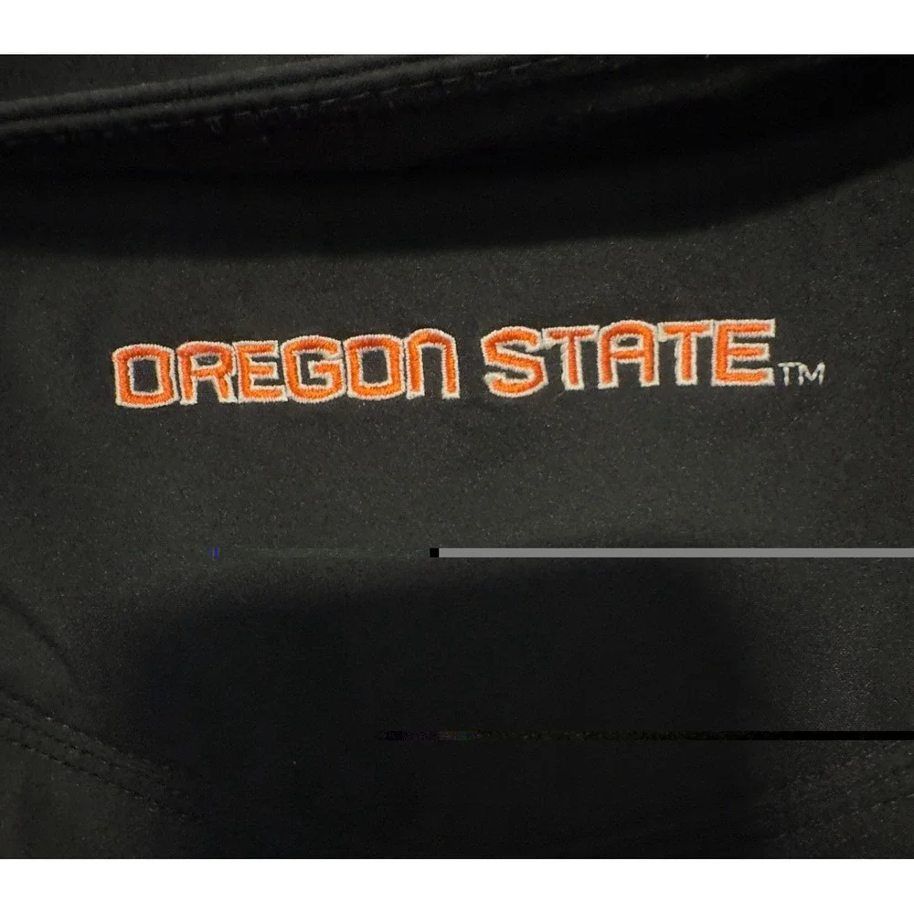 Nike Oregon‎ State Beavers Full Zip Jacket Men's Medium Black Orange Athletic